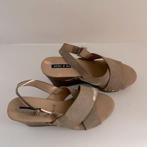 Parker & Sky Studded Wedge Sandals